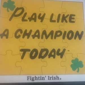 Southbend Woodworks handcrafted wooden puzzle Notre Dame Fightin’ Irish